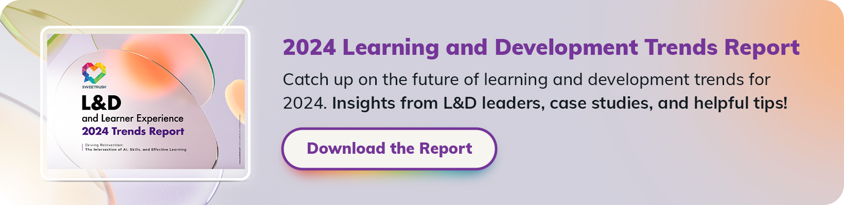 L&D Trends Report Banner. Click to catch up on the future of L&D